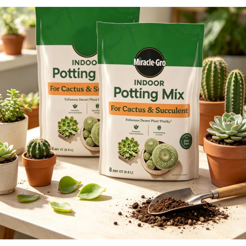 Cactus Mix Pot - 2 Pack 8 Quart Fast‑Draining Cactus