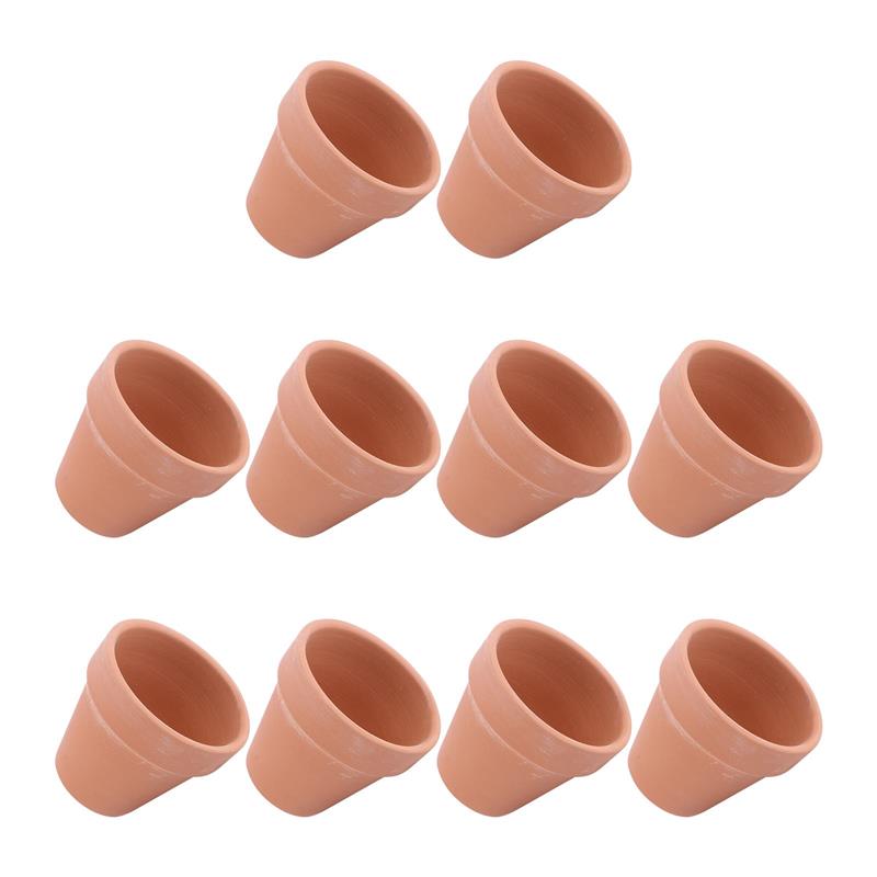 Cactus Mix Pot - 10pcs Mini Terracotta Pot Plants Flower