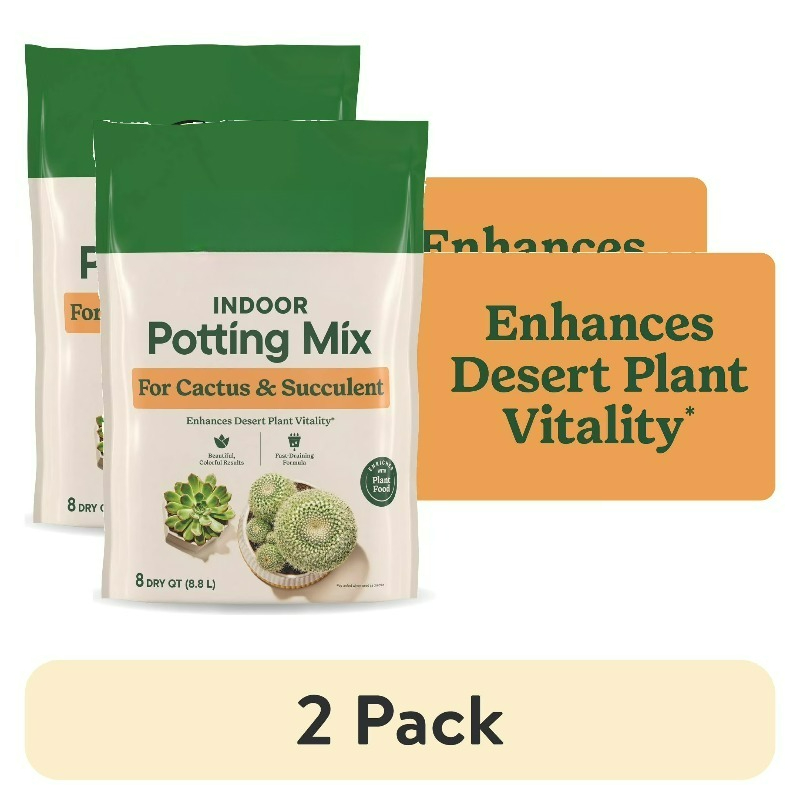 Cactus Mix Pot - (2 pack) Indoor Potting Mix for