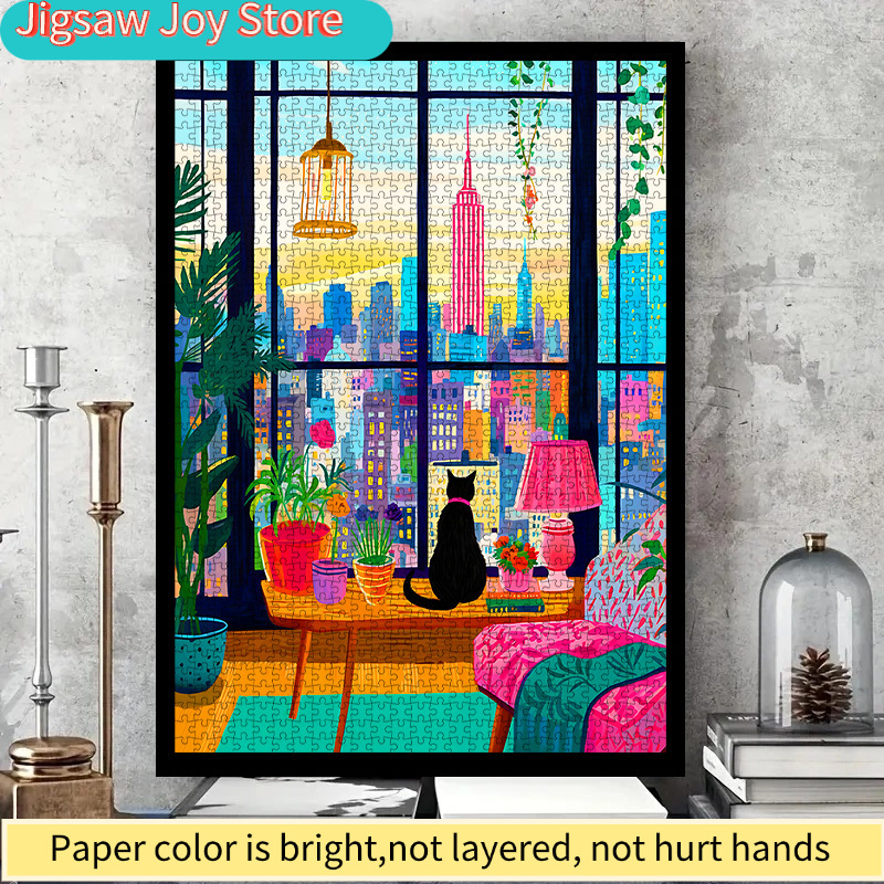 DIY Paper Puzzle, New York Cit - The Plant Parent review and price