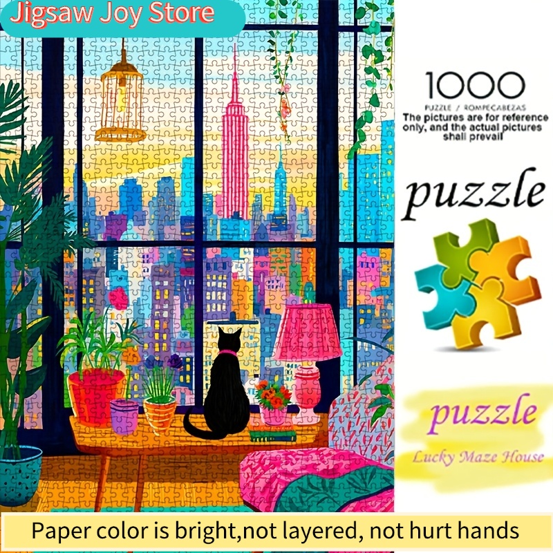 DIY Paper Puzzle, New York Cit - The Plant Parent review and price