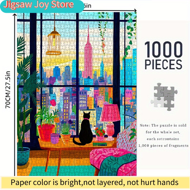 DIY Paper Puzzle, New York Cit - The Plant Parent review and price