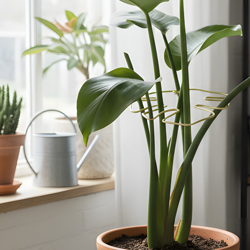 10/1pc Adjustable Metal Plant  - Variegated Monstera Node review and price
