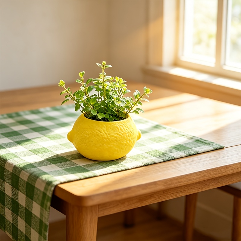 Lemon Shape Decorative Planter - Cactus Mix Pot review and price