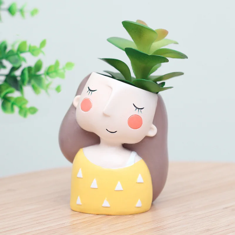 Lovely Girl Flower Pot for Suc - Cactus Mix Pot review and price
