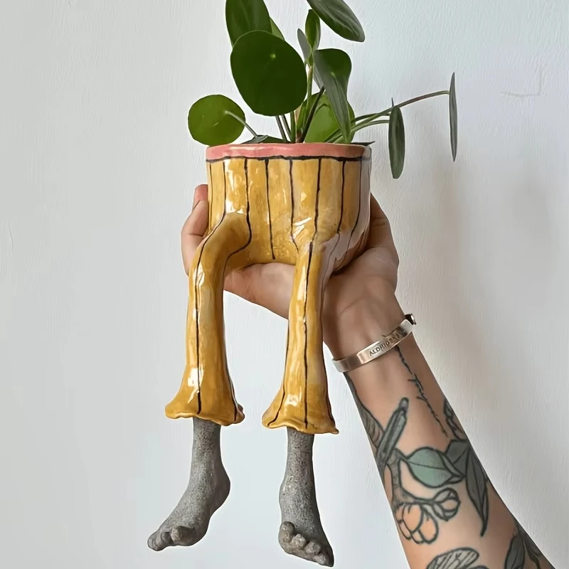Whimsical Resin Leggy Planter  - The Plant Parent review and price