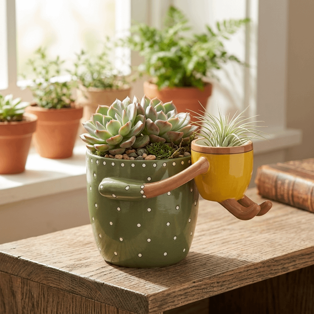 Resin Parent-child Flowerpot w - The Plant Parent review and price